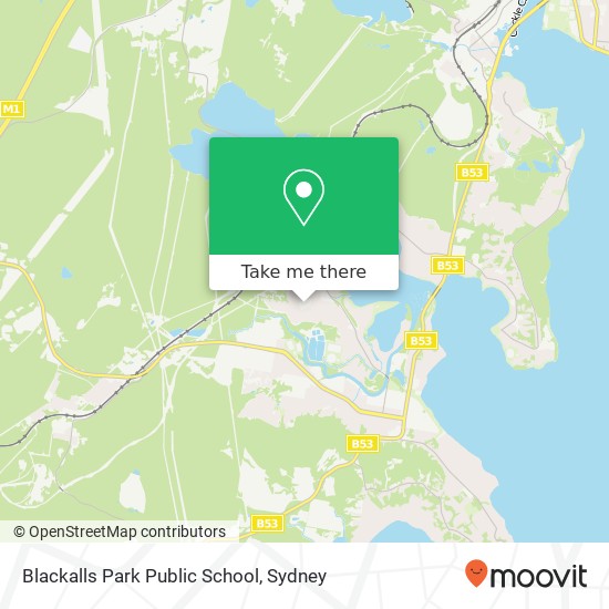 Mapa Blackalls Park Public School