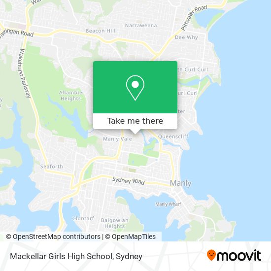 Mackellar Girls High School map