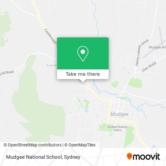 Mudgee National School map