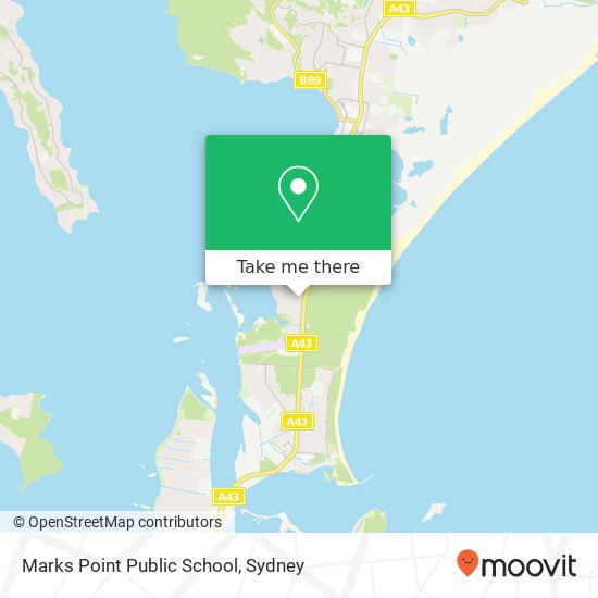 Mapa Marks Point Public School