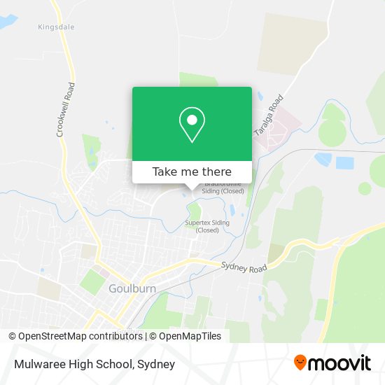 Mulwaree High School map