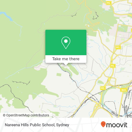 Nareena Hills Public School map