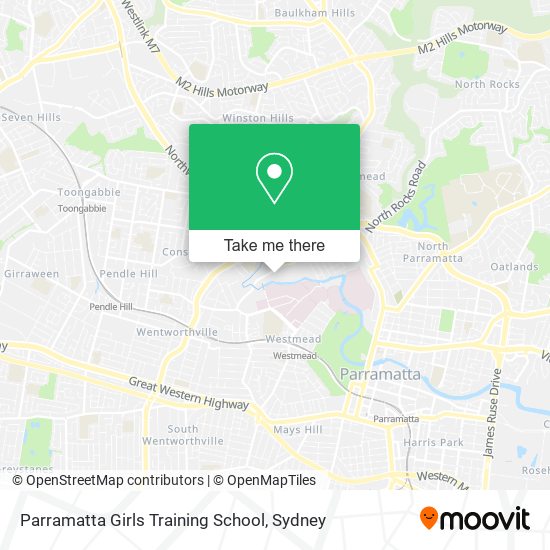 Parramatta Girls Training School map