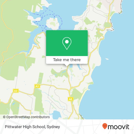 Pittwater High School map