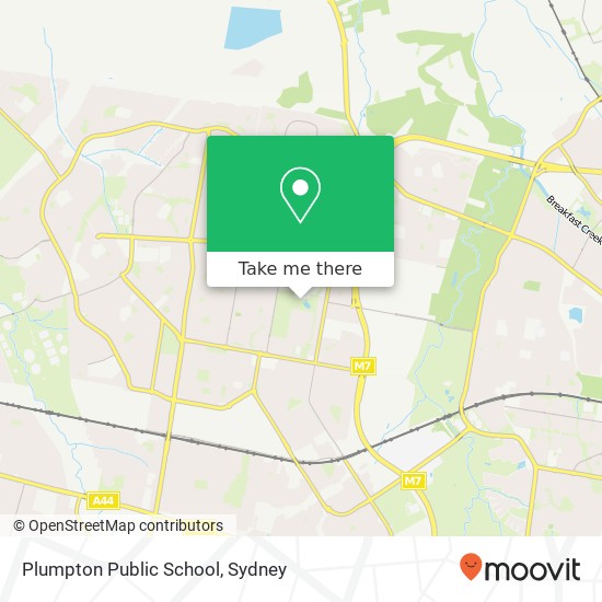 Mapa Plumpton Public School