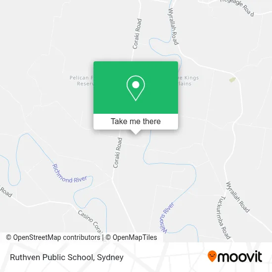 Mapa Ruthven Public School