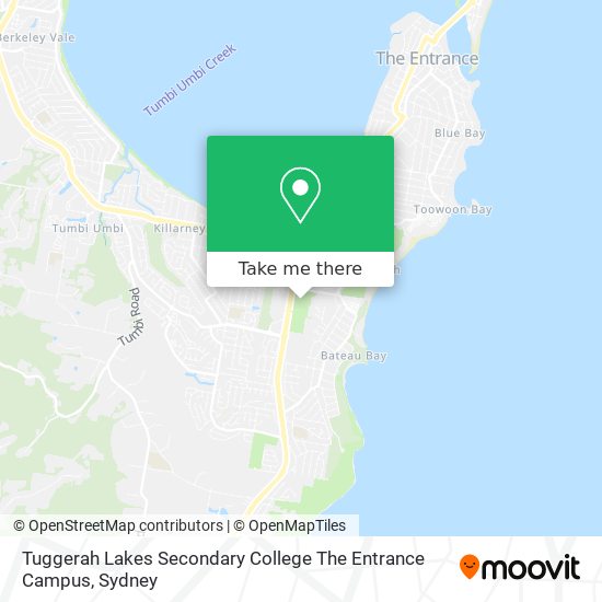 Tuggerah Lakes Secondary College The Entrance Campus map