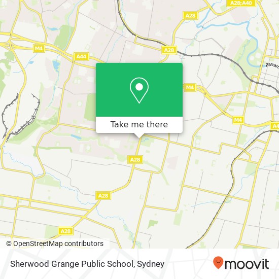 Sherwood Grange Public School map