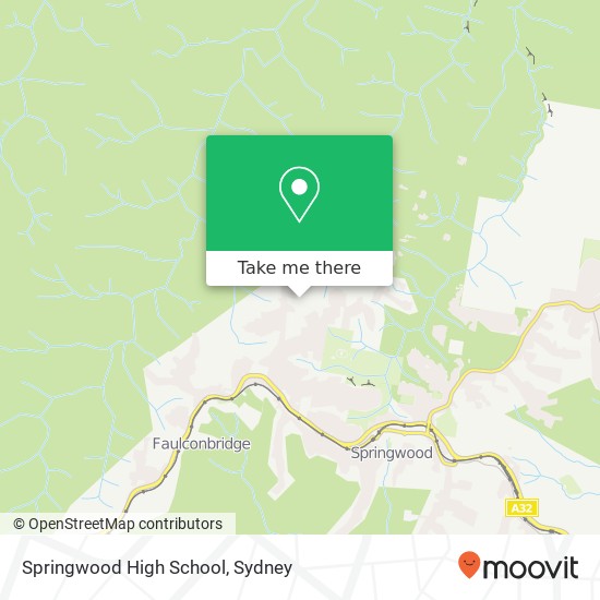 Mapa Springwood High School