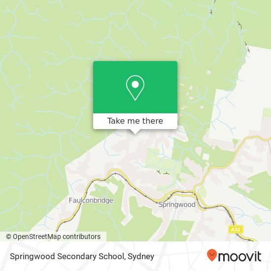 Mapa Springwood Secondary School