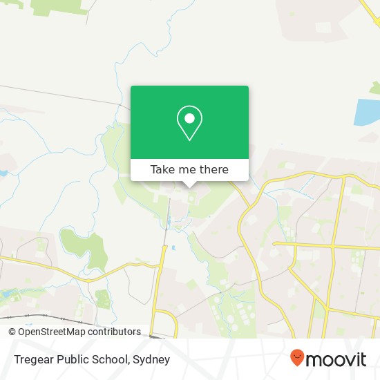 Mapa Tregear Public School