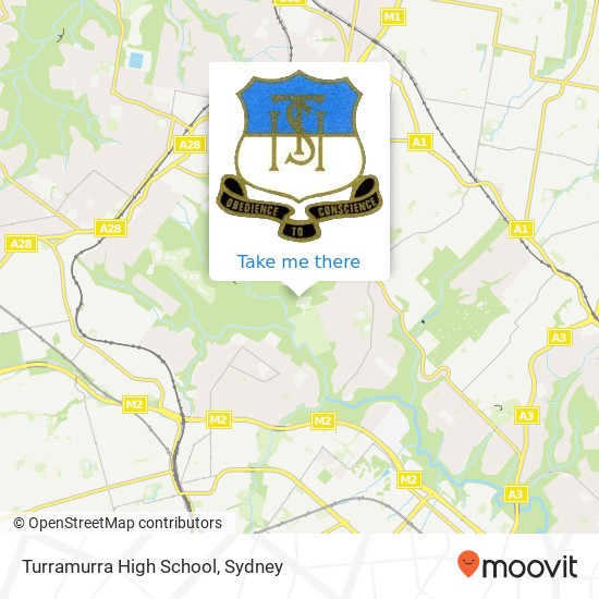 Turramurra High School map