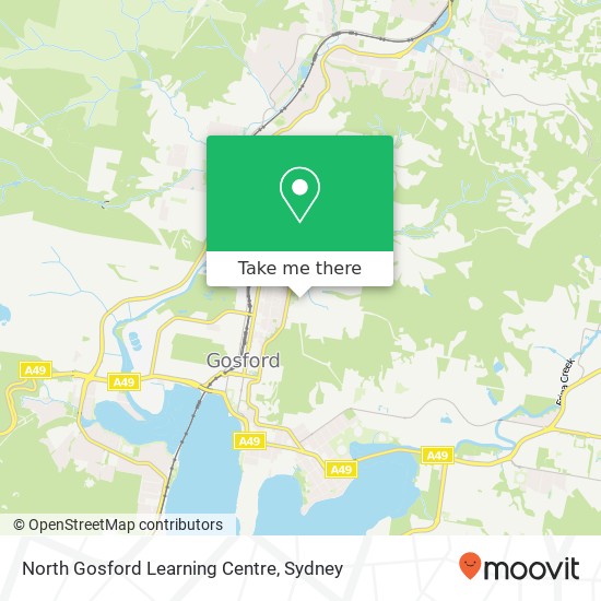 Mapa North Gosford Learning Centre