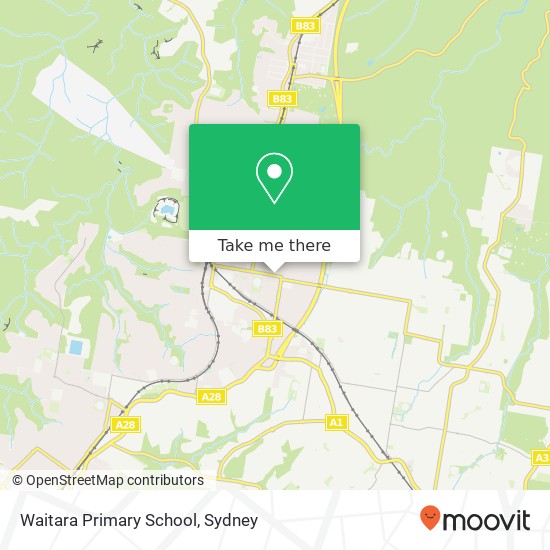 Waitara Primary School map