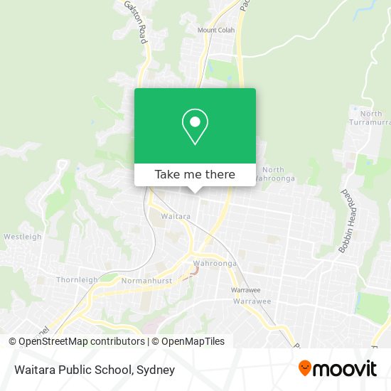 Mapa Waitara Public School