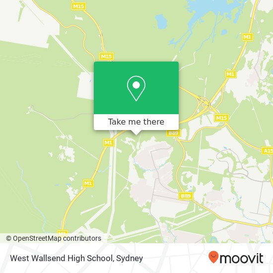 Mapa West Wallsend High School