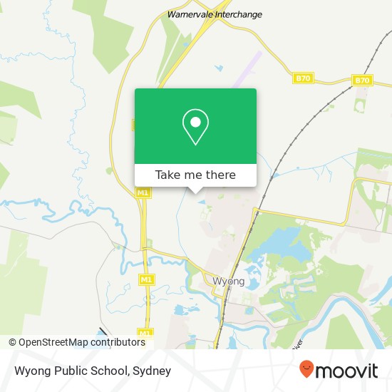 Mapa Wyong Public School