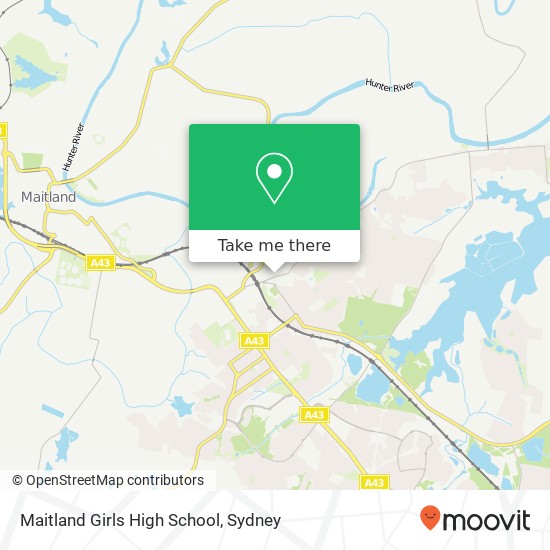 Maitland Girls High School map