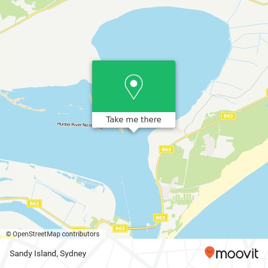 Sandy Island map