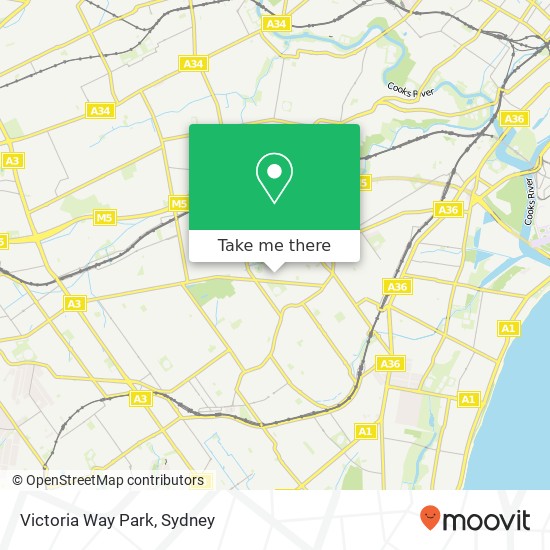 Victoria Way Park map