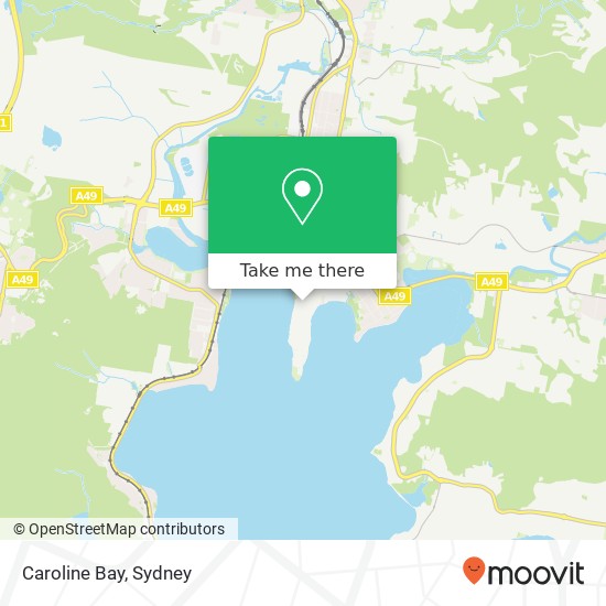 Caroline Bay map