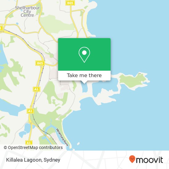 Mapa Killalea Lagoon