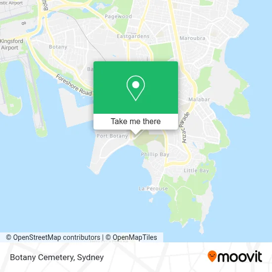 How to Get to Botany Cemetery in Matraville by Bus, Train or Metro?