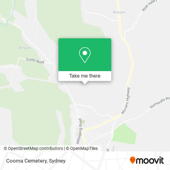 Mapa Cooma Cemetery