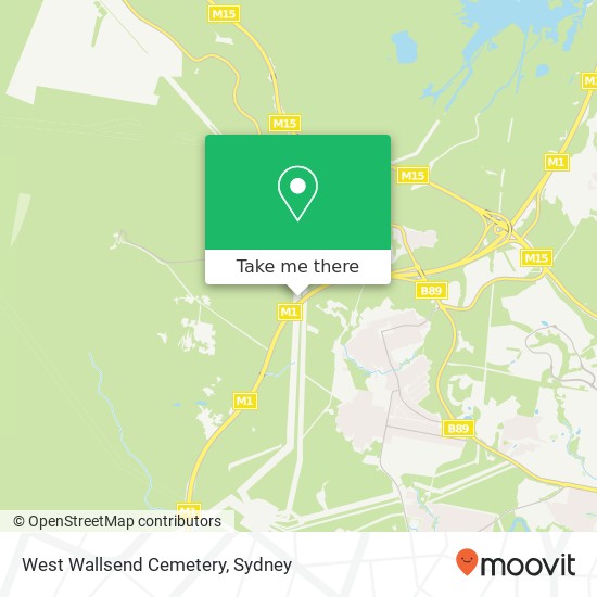 West Wallsend Cemetery map