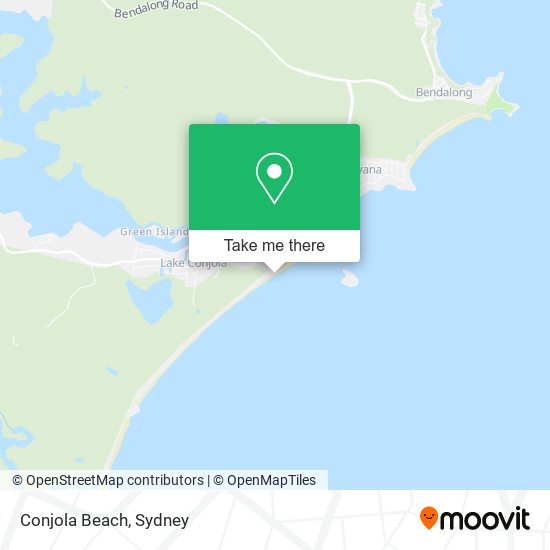 Mapa Conjola Beach