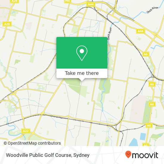 Woodville Public Golf Course map