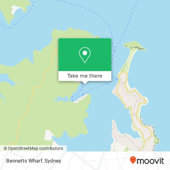 Mapa Bennetts Wharf