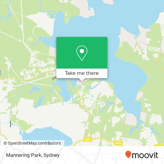 Mannering Park map