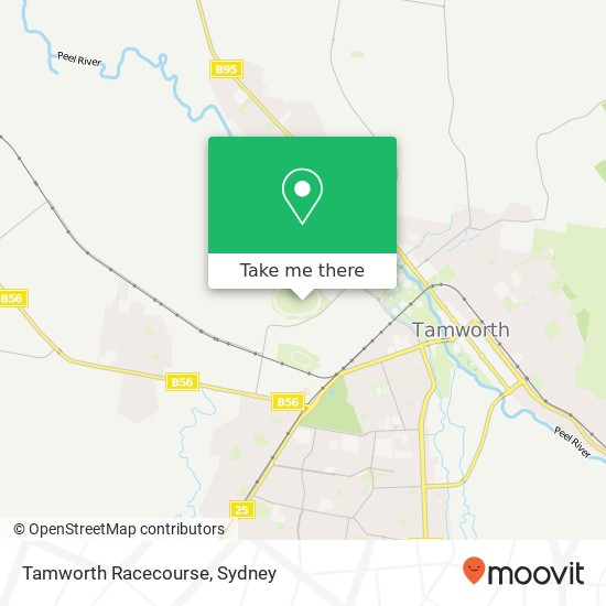 Tamworth Racecourse map