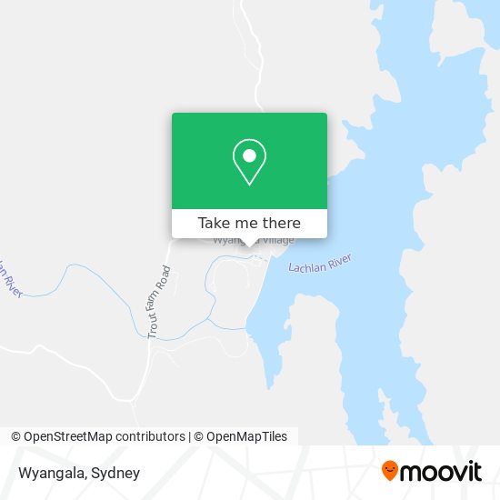 Wyangala map