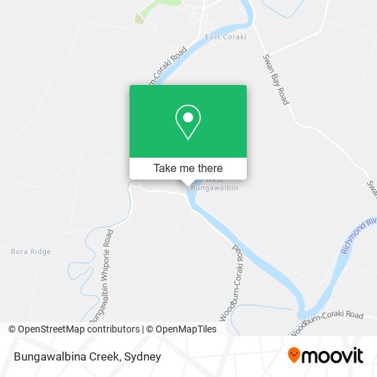 Bungawalbina Creek map