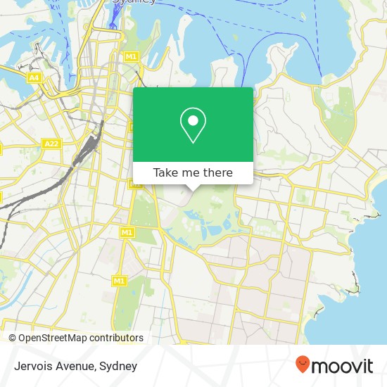 Jervois Avenue map