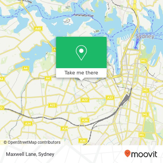 Maxwell Lane map