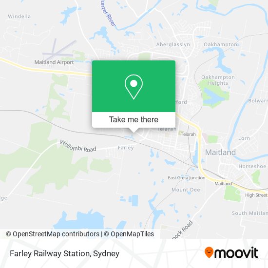 Farley Railway Station map