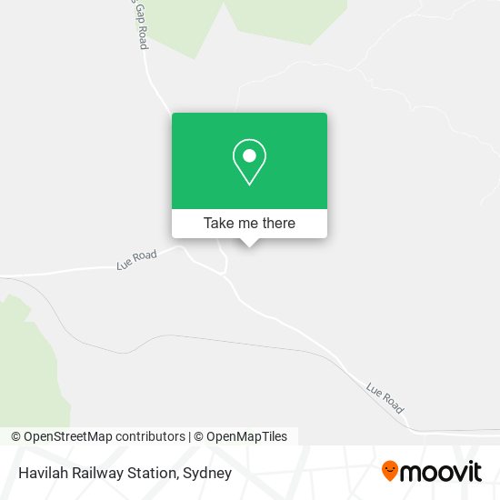 Havilah Railway Station map