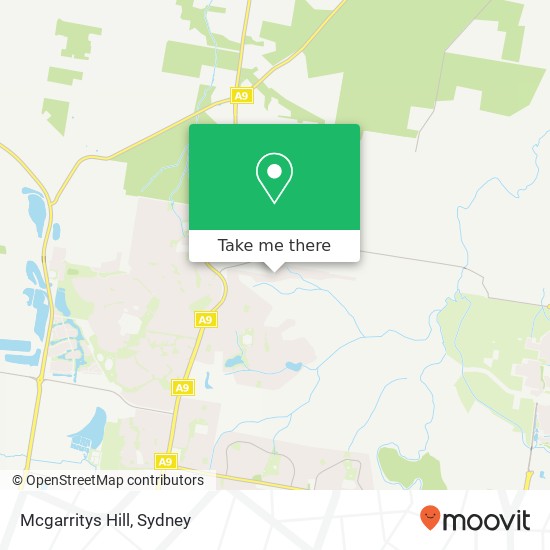 Mapa Mcgarritys Hill
