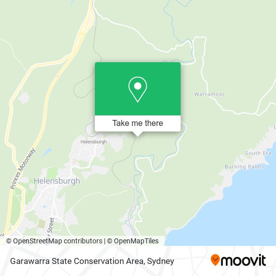 Mapa Garawarra State Conservation Area