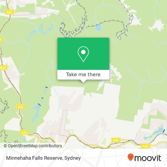 Minnehaha Falls Reserve map