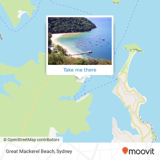 Great Mackerel Beach map