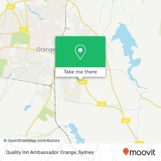 Quality Inn Ambassador Orange map