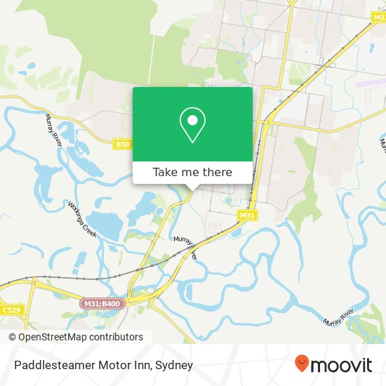 Paddlesteamer Motor Inn map