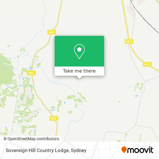 Sovereign Hill Country Lodge map