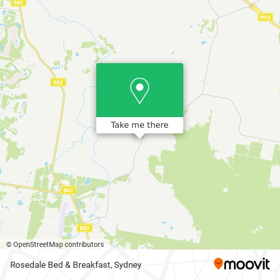 Rosedale Bed & Breakfast map