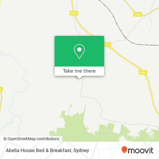 Mapa Abelia House Bed & Breakfast