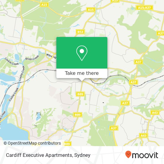 Cardiff Executive Apartments map